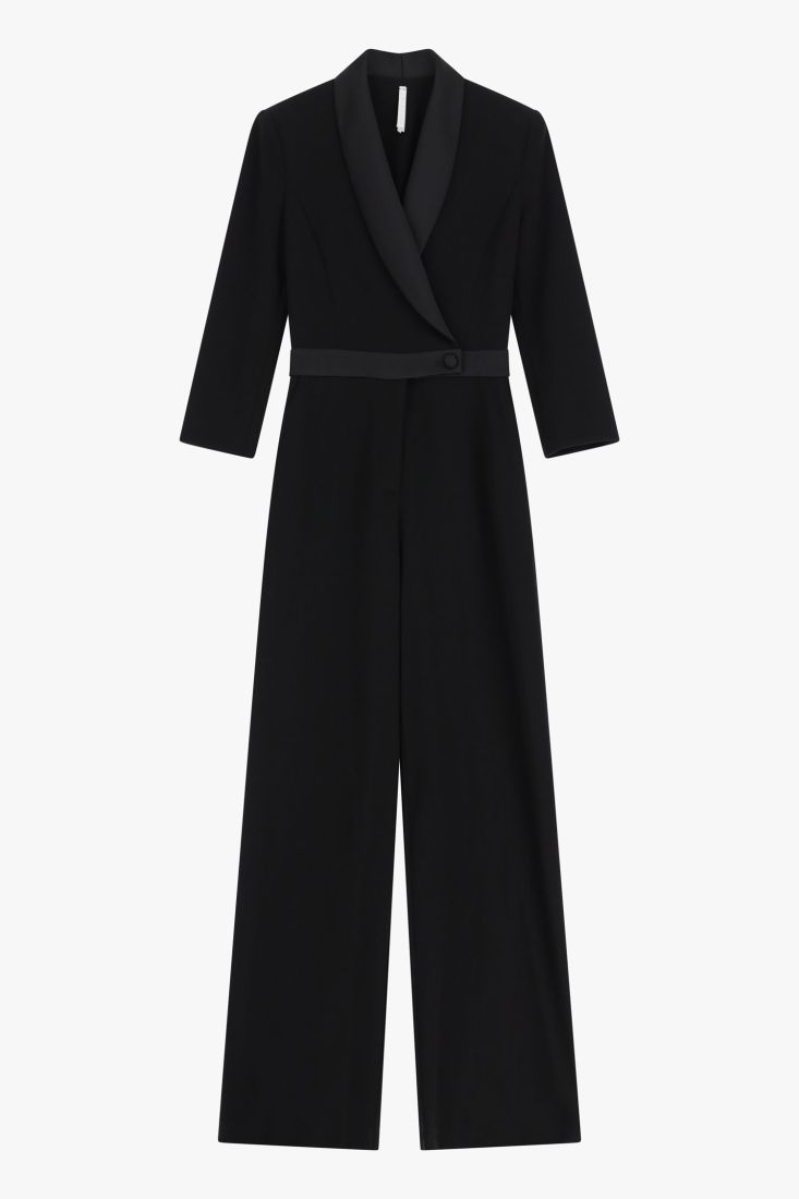 Y530IAW Jumpsuit With Sleeves, Black