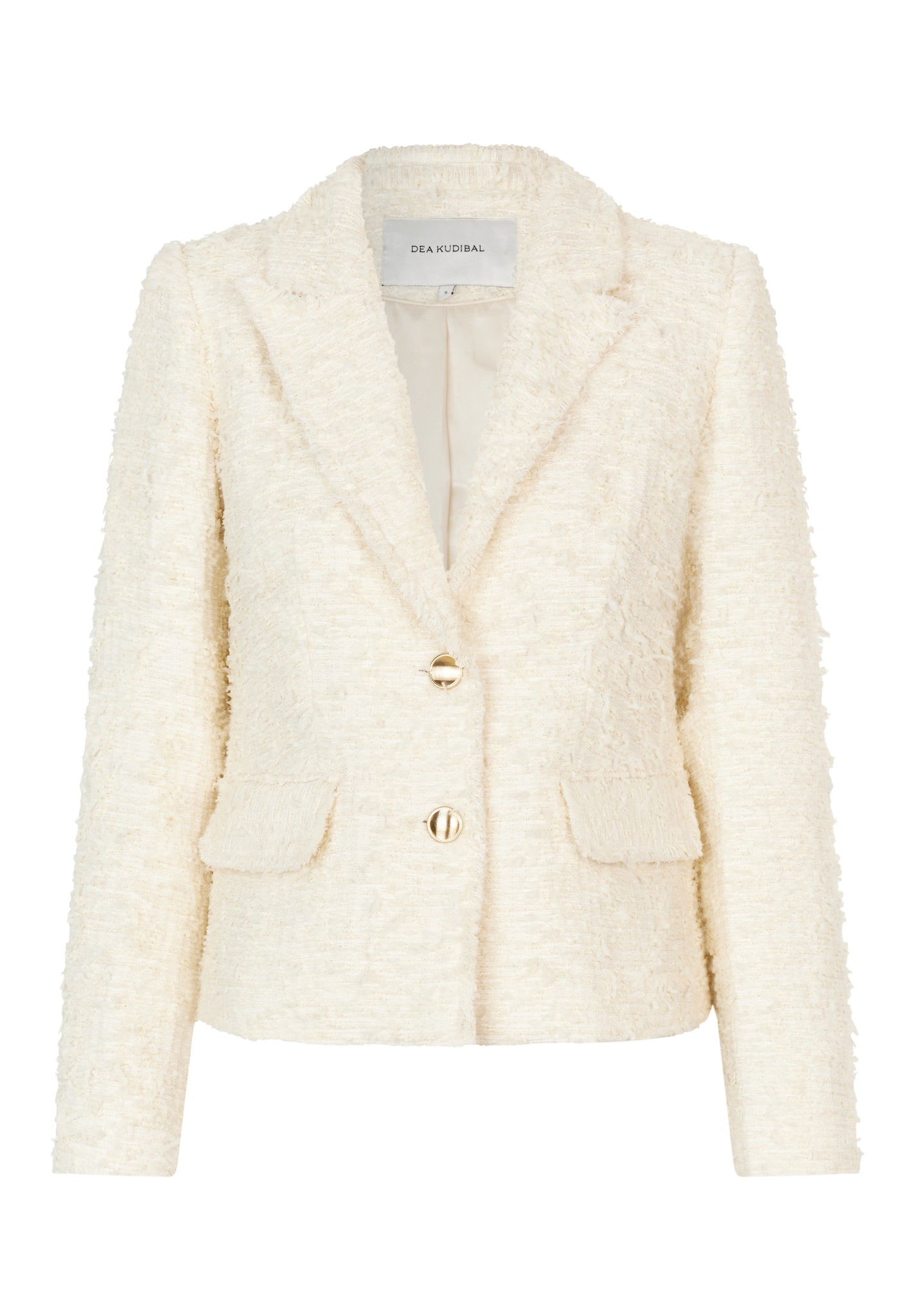 MartineDea Blazer With Pockets Boucle, Creme