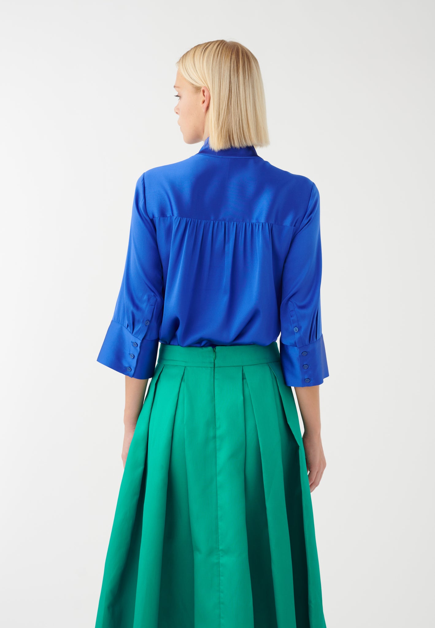 Kamidea - Blouse with hidden placket