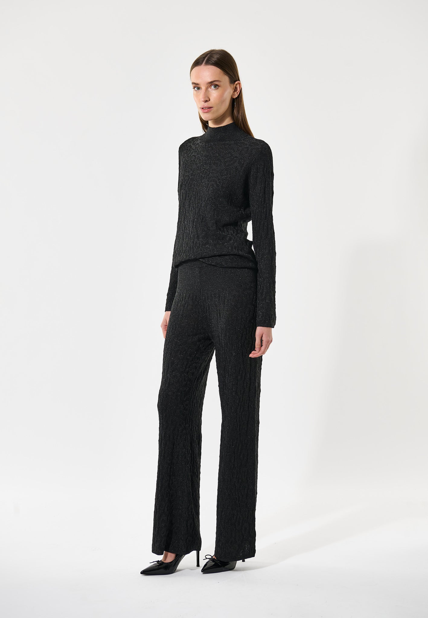 JutaDea Trousers Knitted, Animal Black