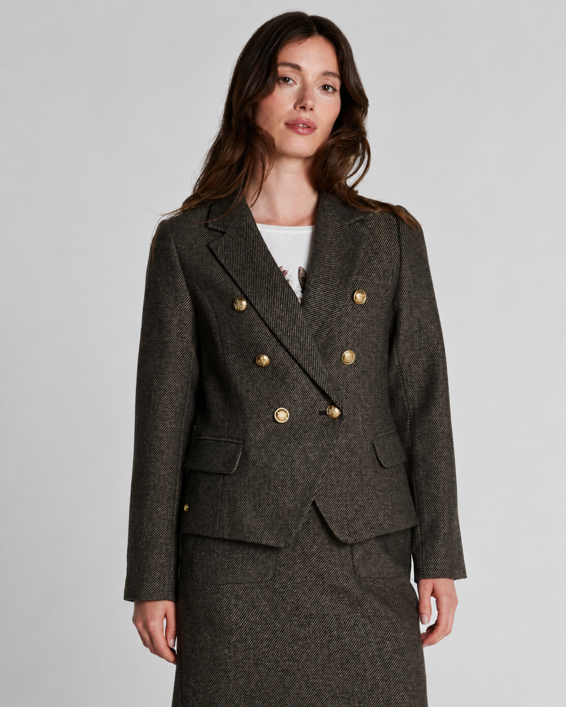 Crombie blazer - Black/Beige