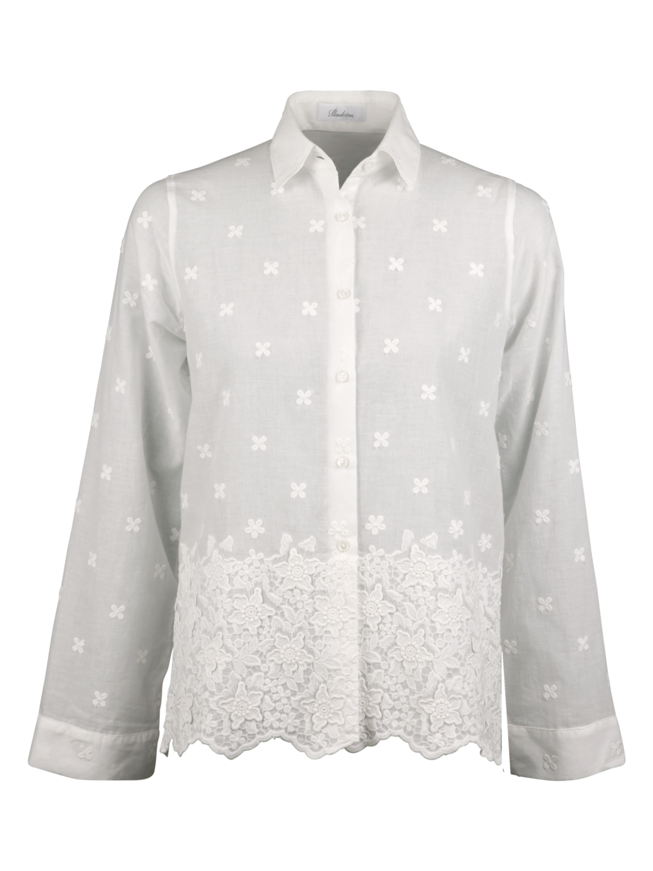 Harper, White Patterned Shirt