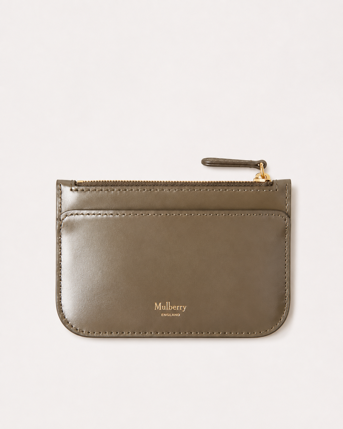 Pimlico Zipped Coin Pouch, Linen Green