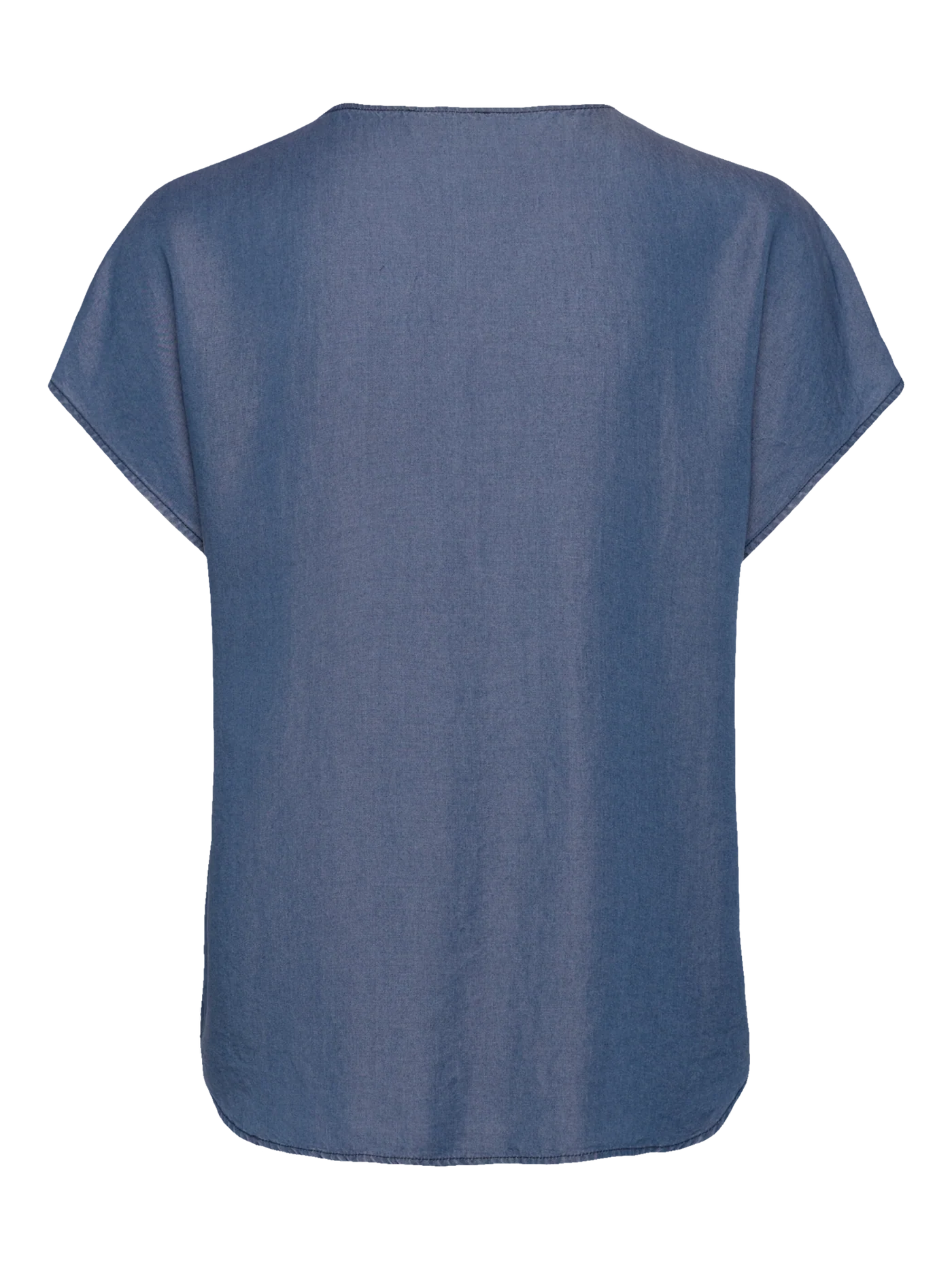 RWDallas Short Sleeved Blouse, Medium Denim Blue