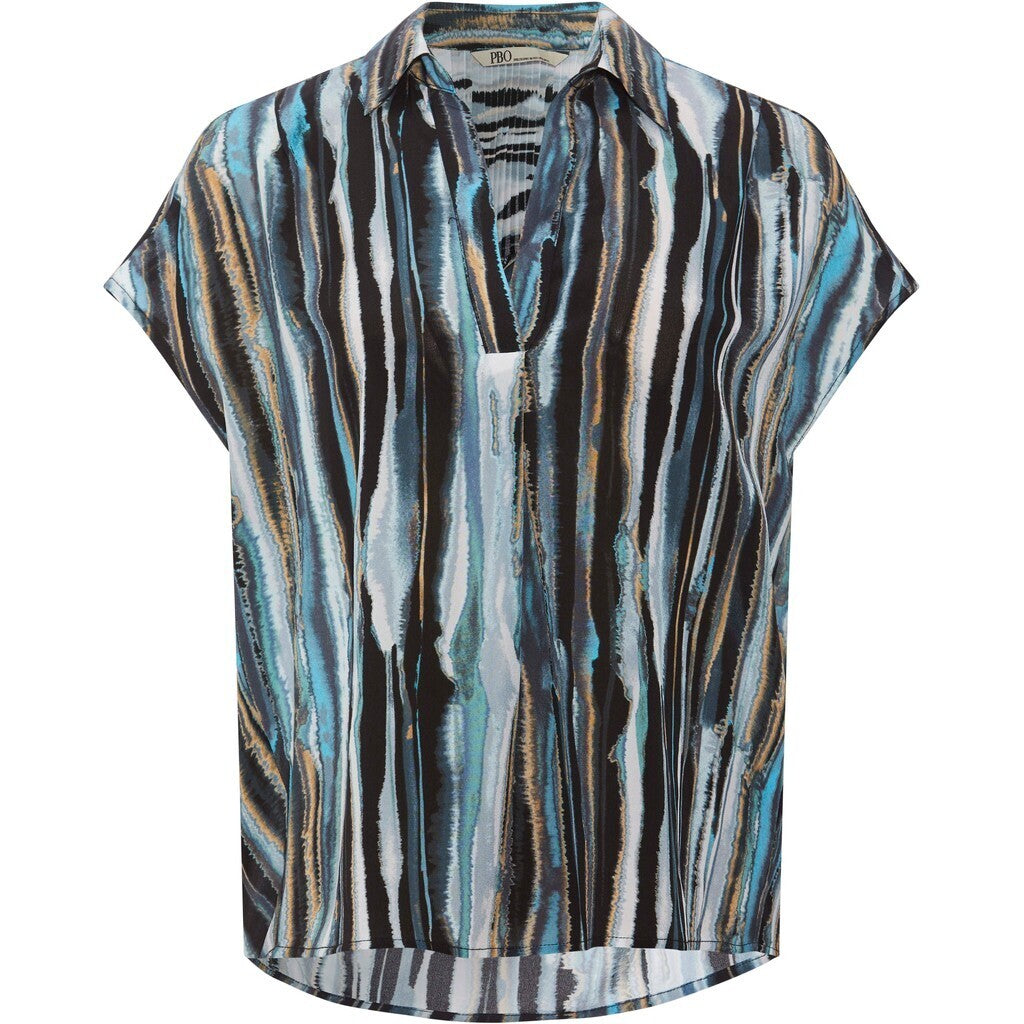 Kattano Shirt, Blue Striped