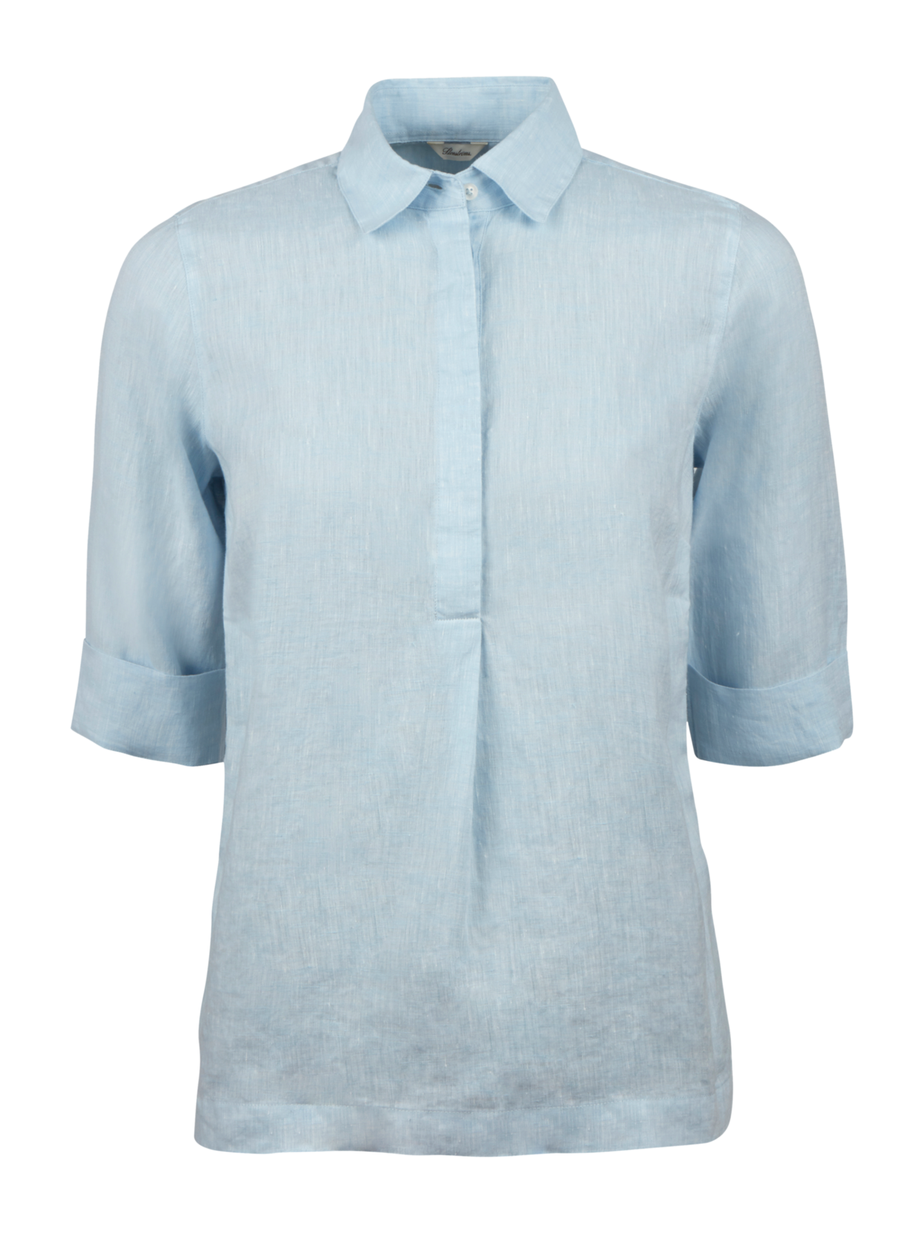 Stella Pop Over Linen Shirt, Light Blue