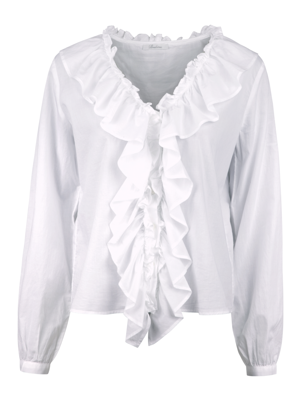 Hetty White Frill Blouse