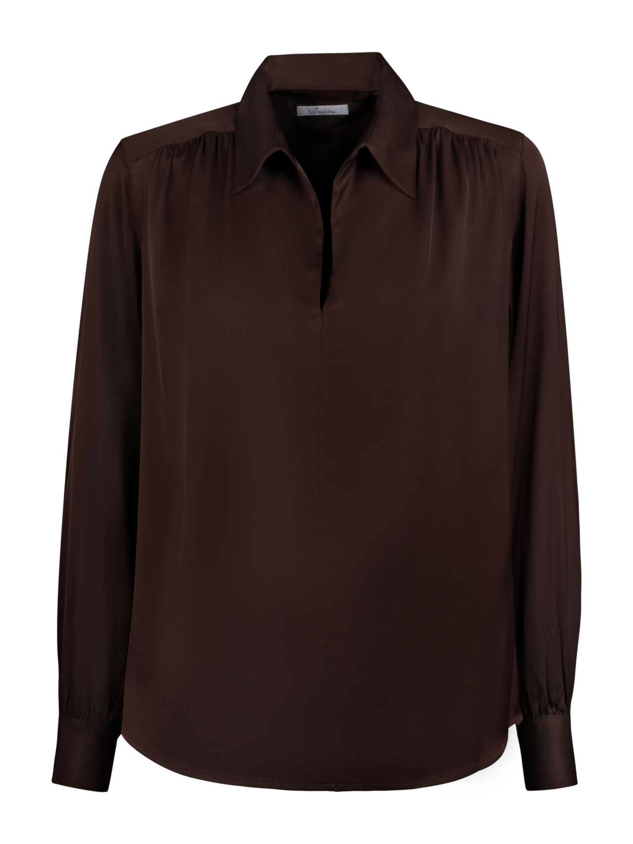 Inez Sidenskjorta, Mörkblå