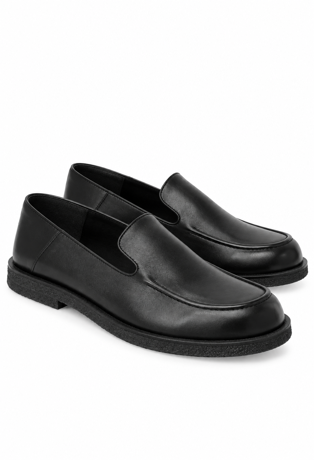 Loafers med rymlig passform, svart