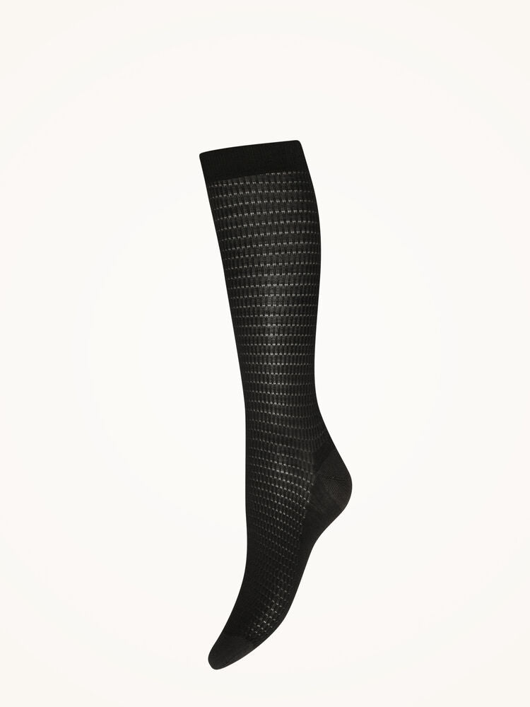 MERINO KNEE-HIGHS, Svarta