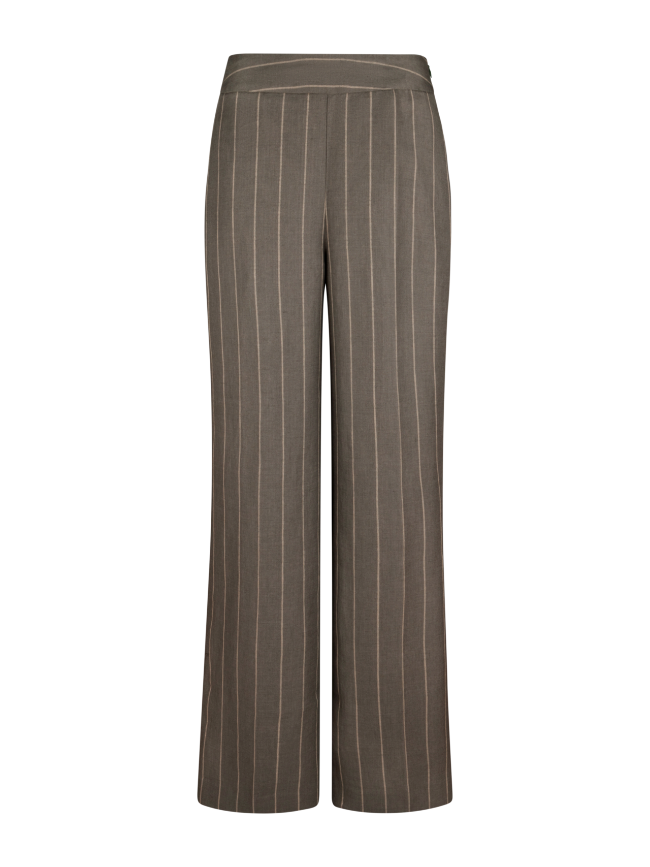 Eve, Grey Striped Linen Pants