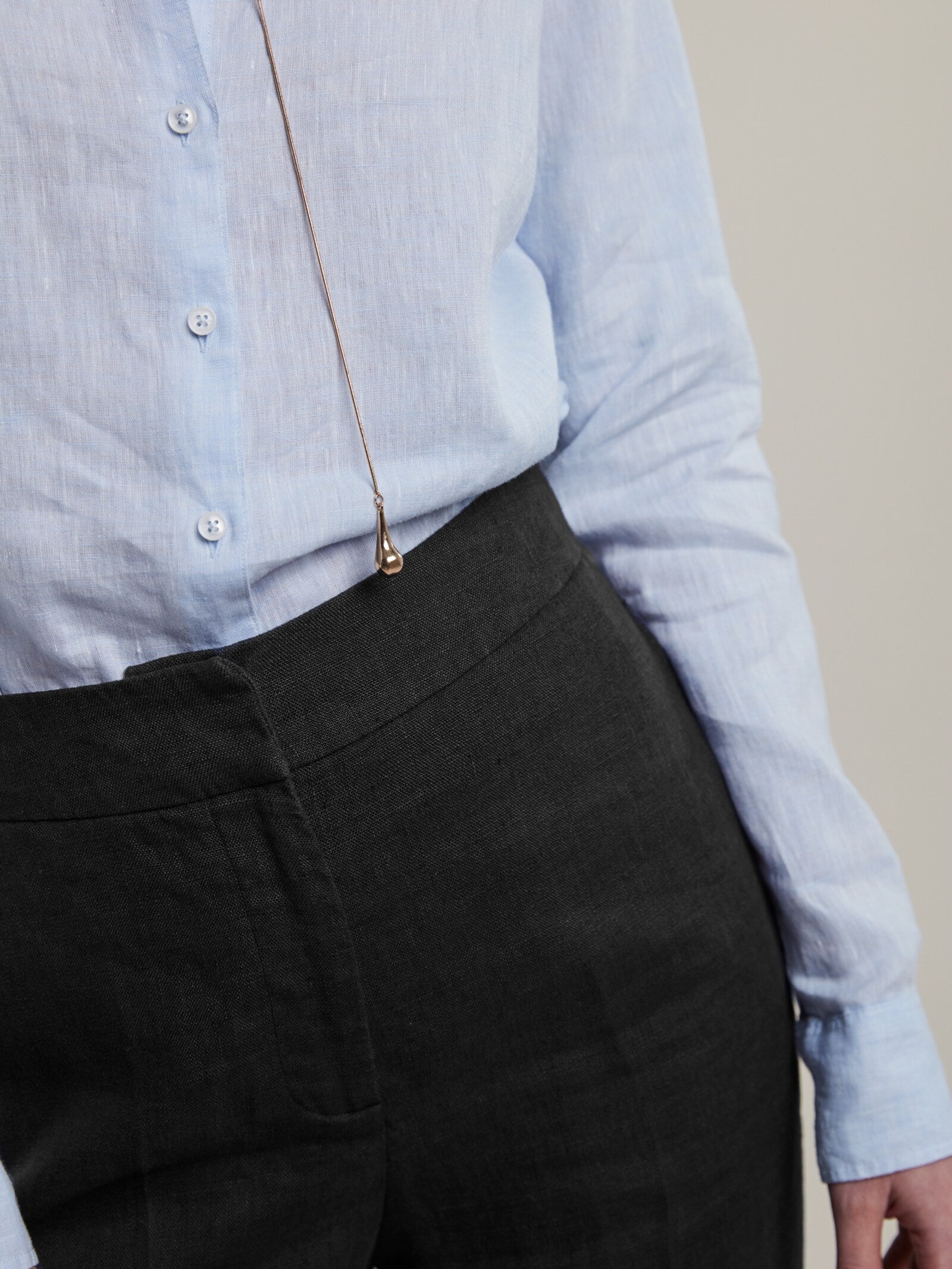 Jayda Linen Pants, Black