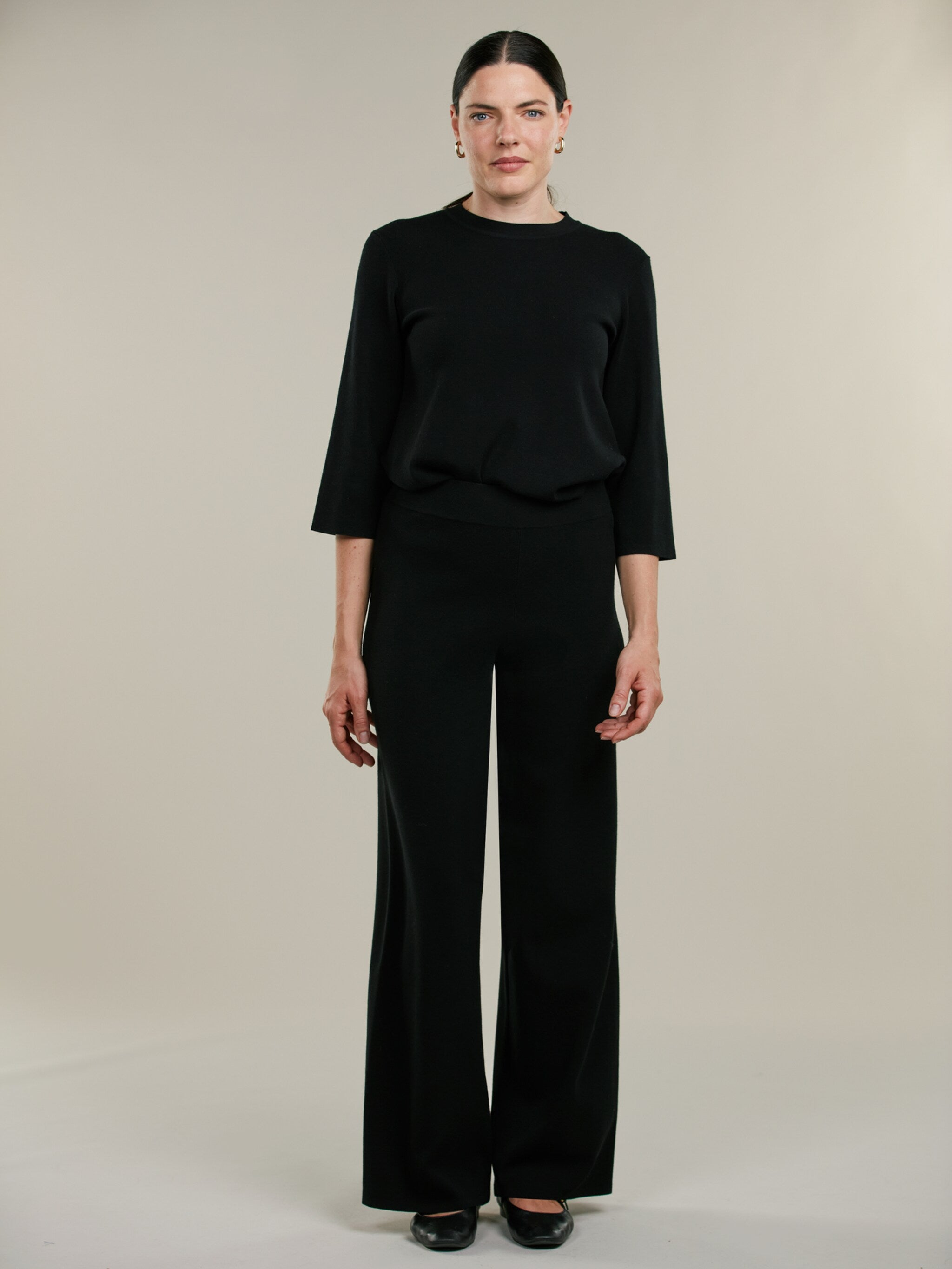 Jupiter Stickade Byxor, Svarta