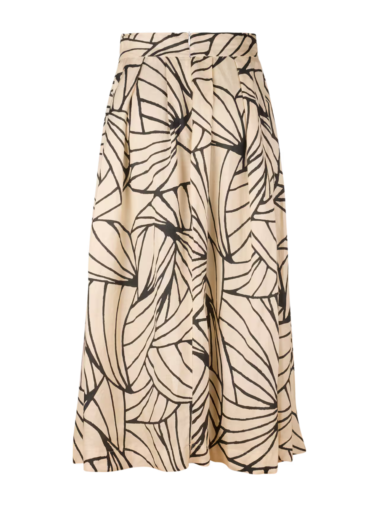 Kathryn Linen Skirt - Beige/Black