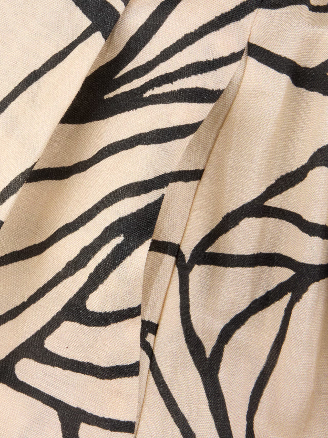 Kathryn Linen Skirt - Beige/Black