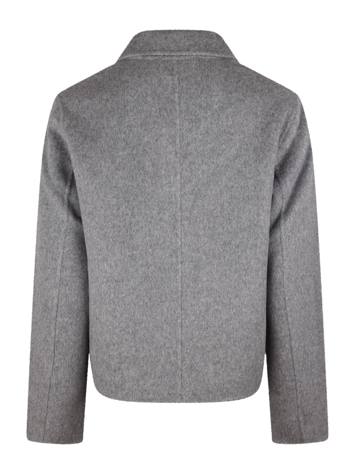 Lava Short Wool Jacket, Grey Melange