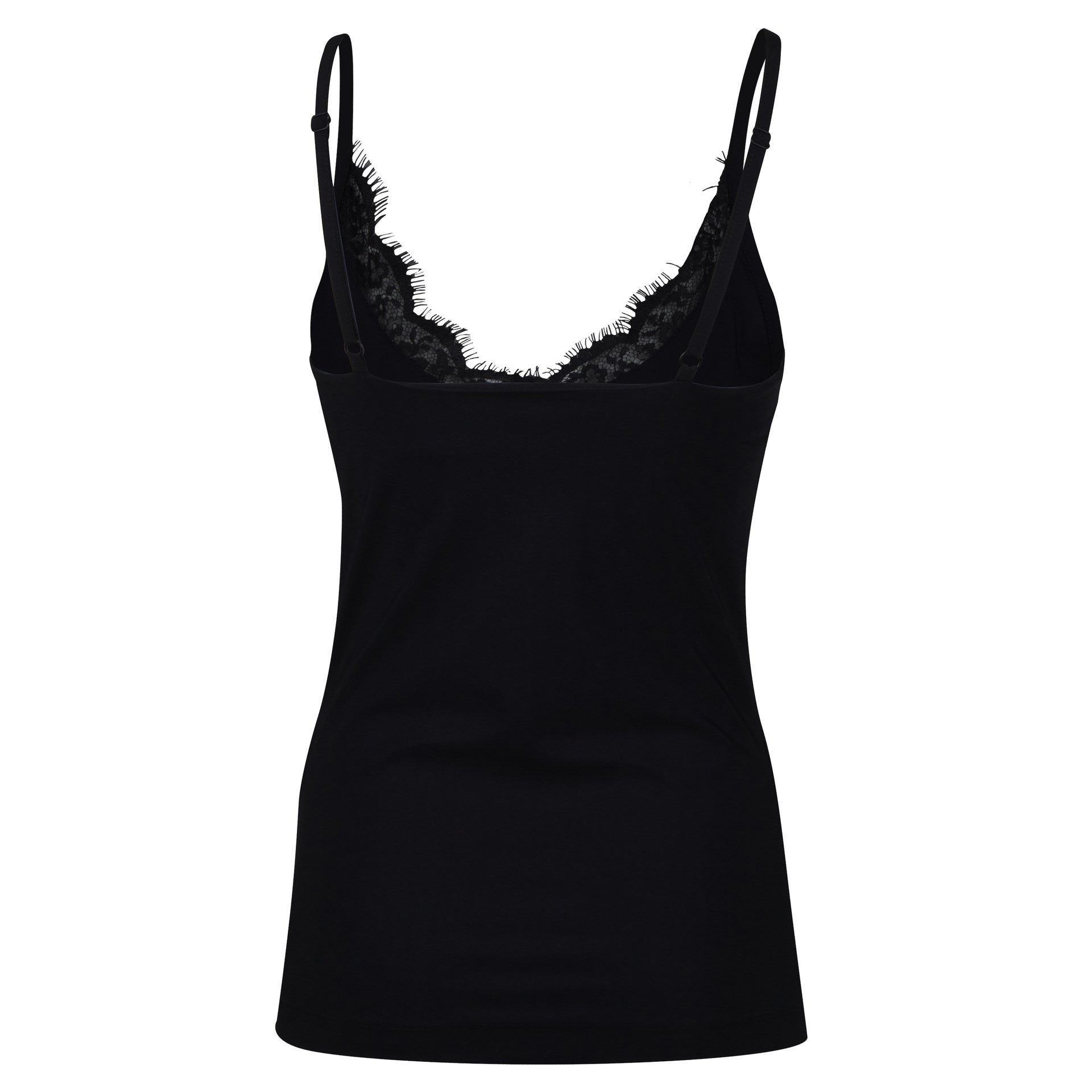 Dejana Black Lace Camisole Top, Black