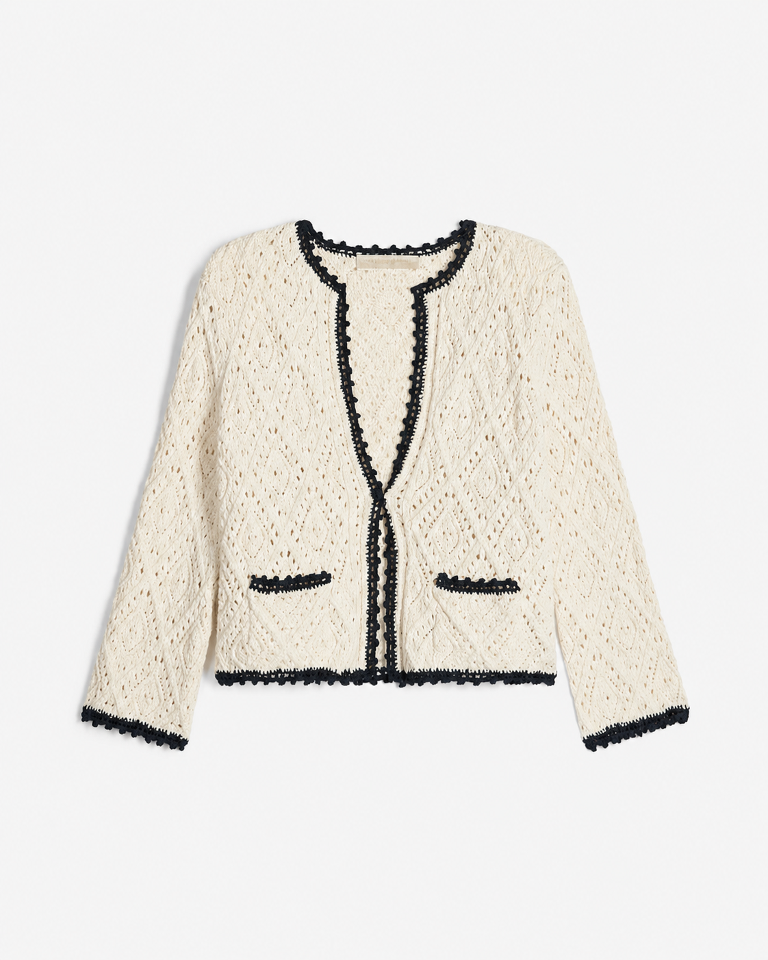 Goldia Cardigan, Ecrü / Marine