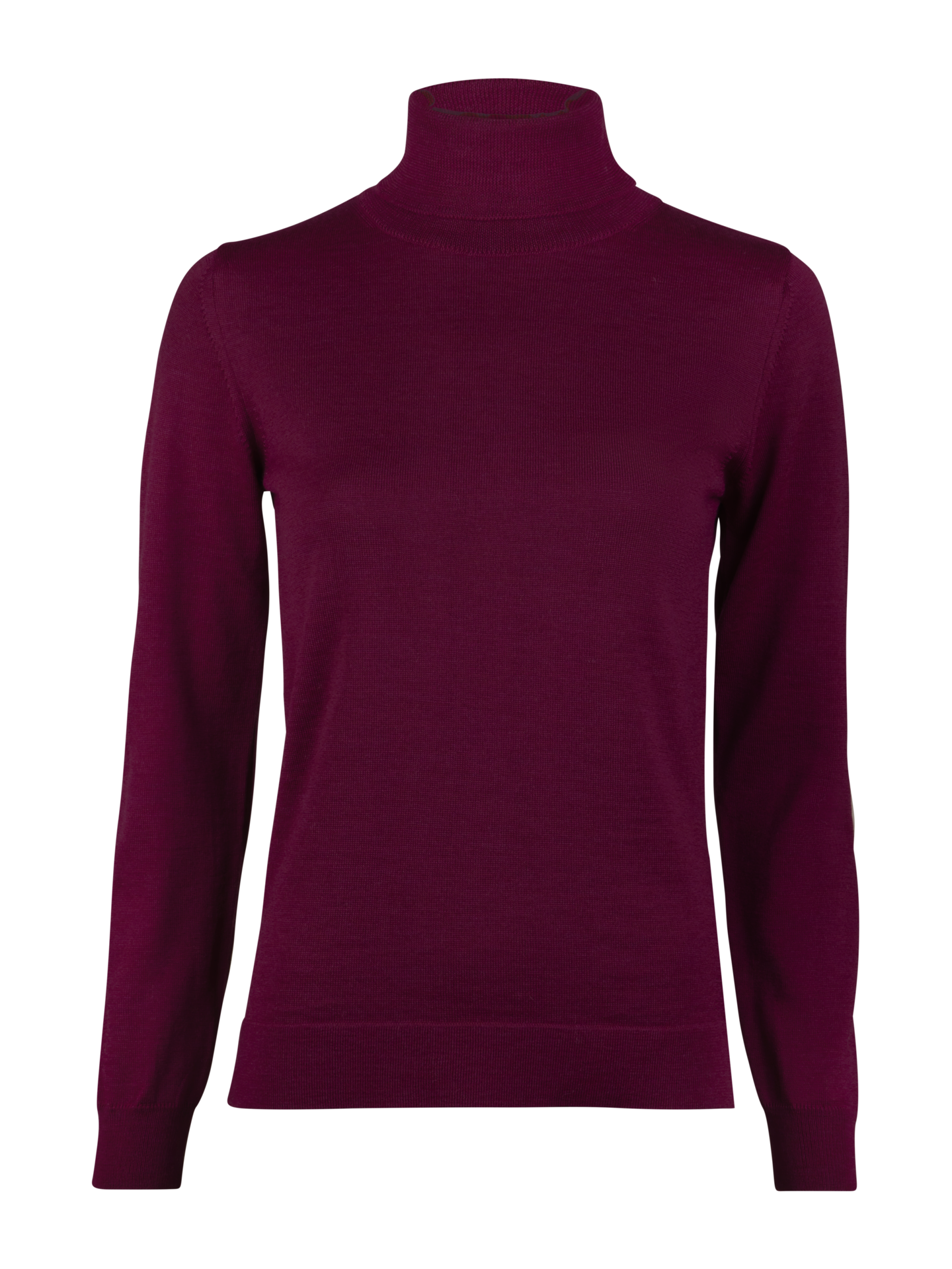 Silja Merino Wool Roll Halck, Burgundy