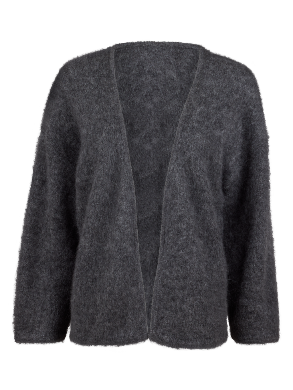 Idaline Knitted Cardigan, Grey Melange