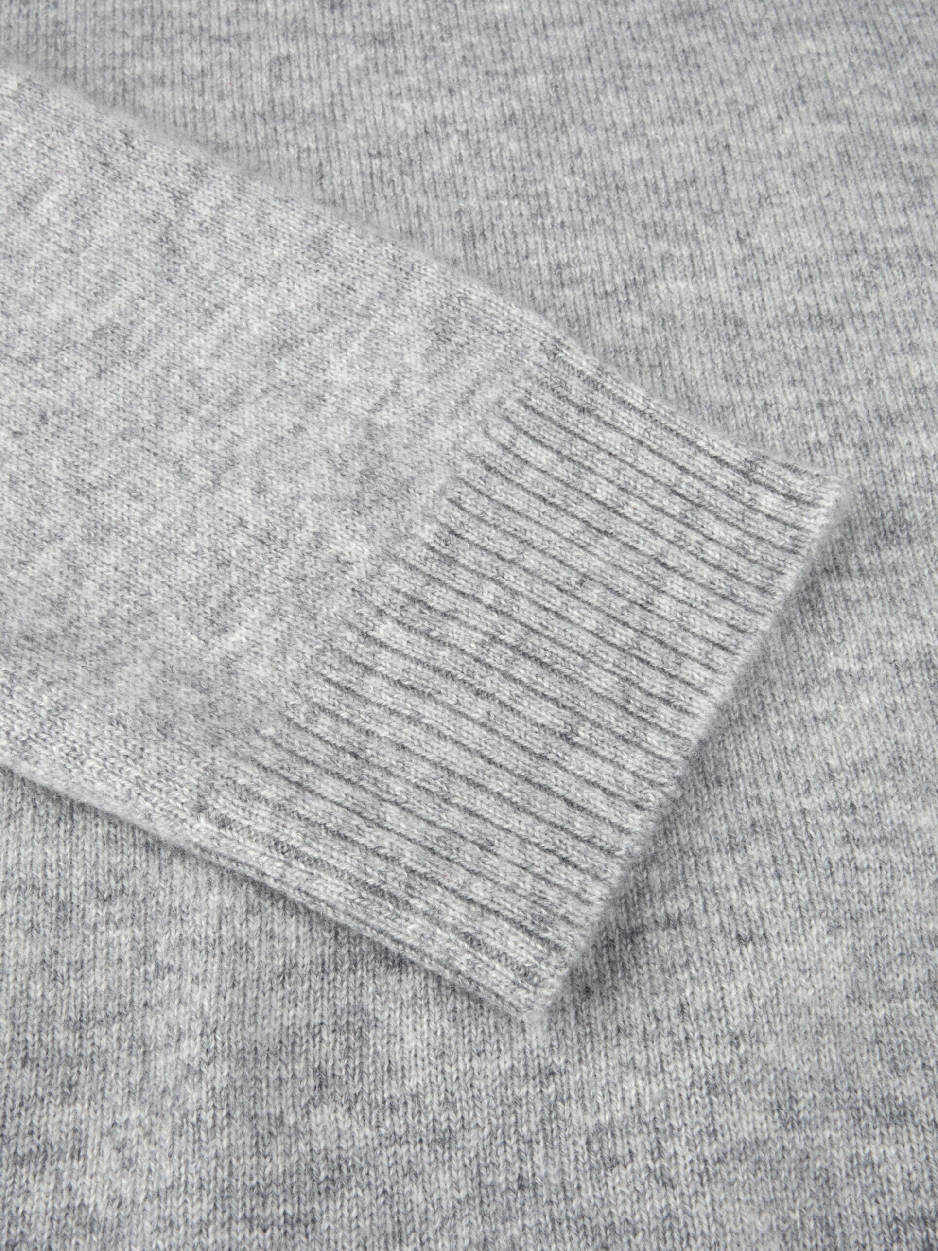 Lilian Strickpullover aus Kaschmir, Graumeliert