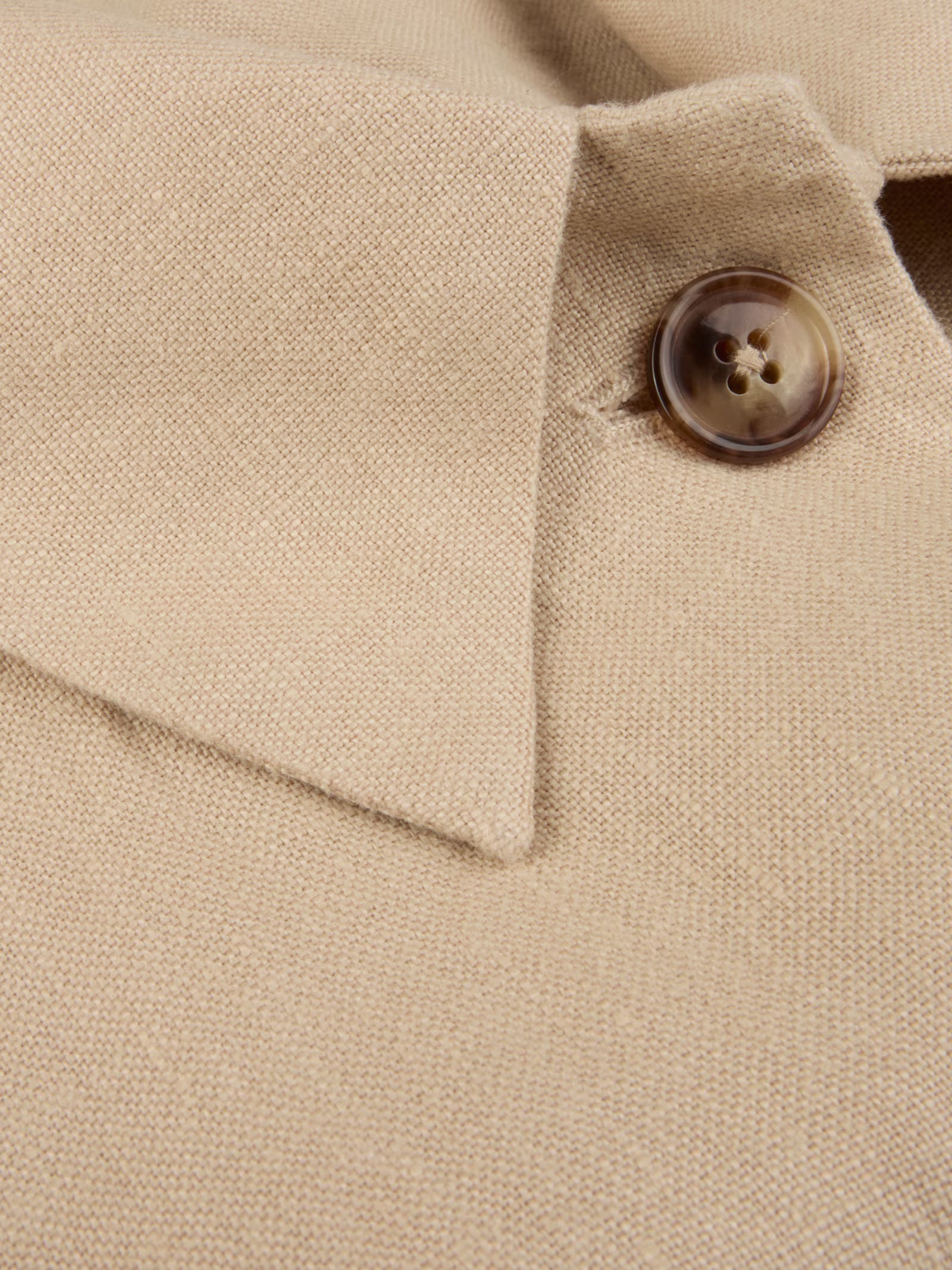 Leia Linen Jacket, Beige