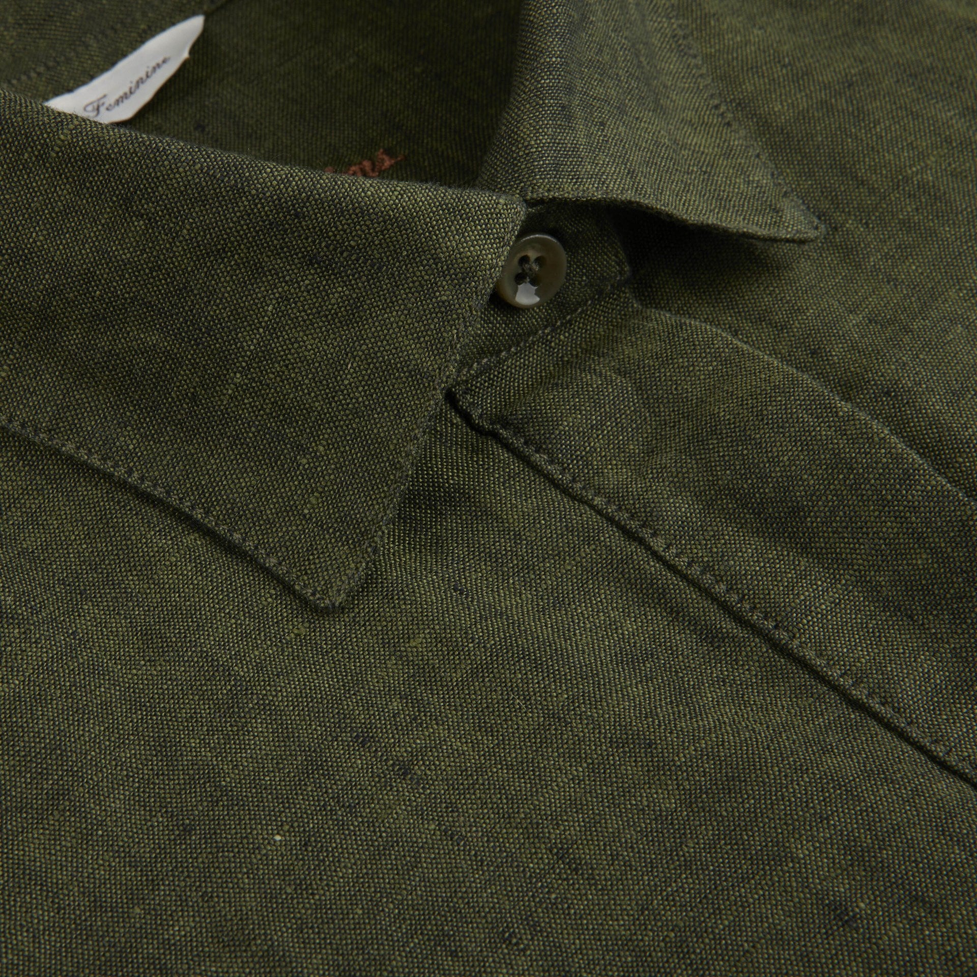 Aud Dark Green, Linen Dress