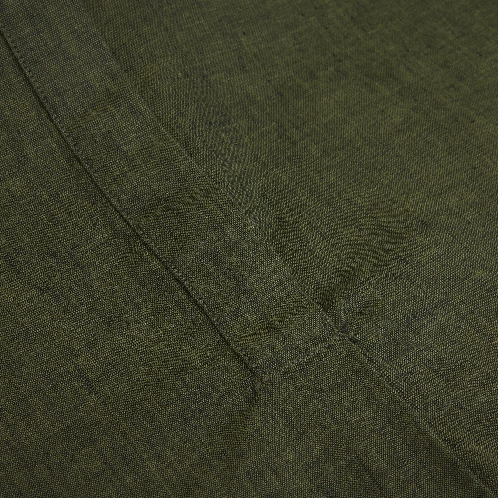 Aud Dark Green, Linen Dress