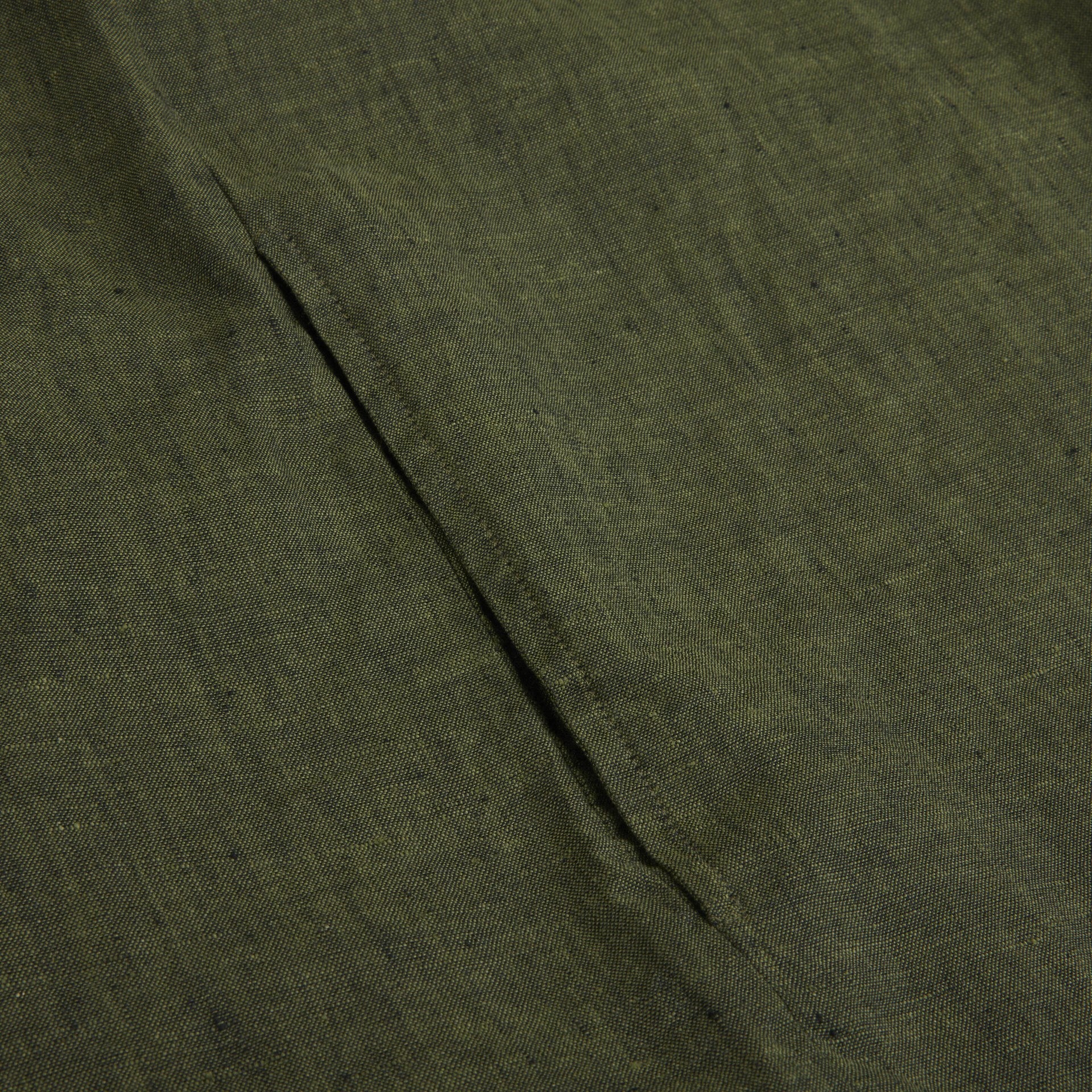 Aud Dark Green, Linen Dress