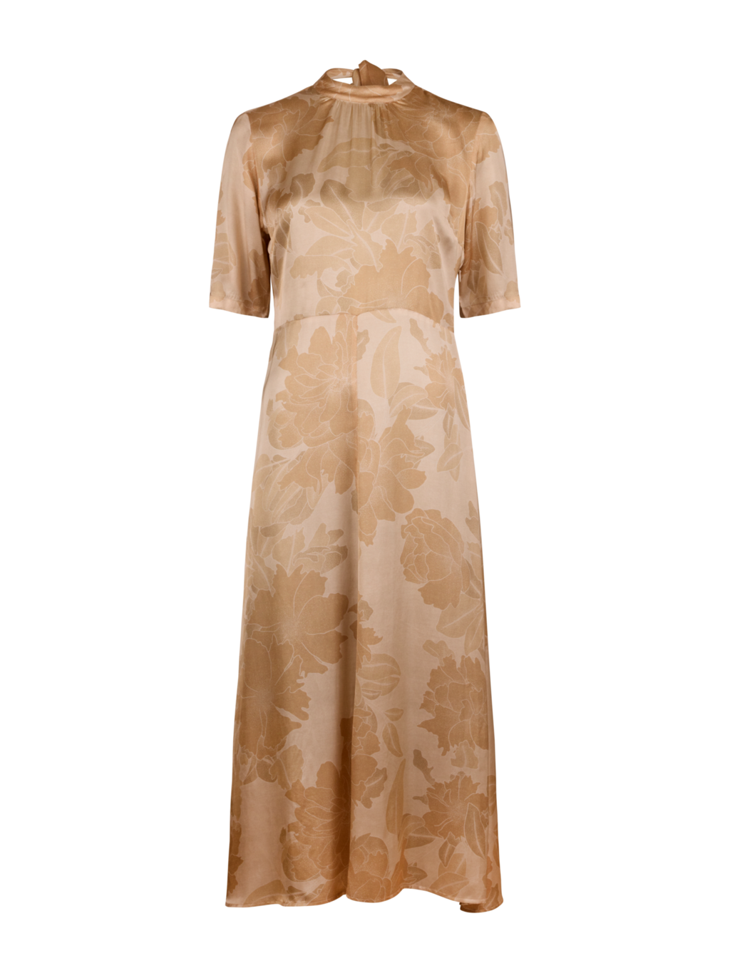 Isla Floral Dress, Light Beige