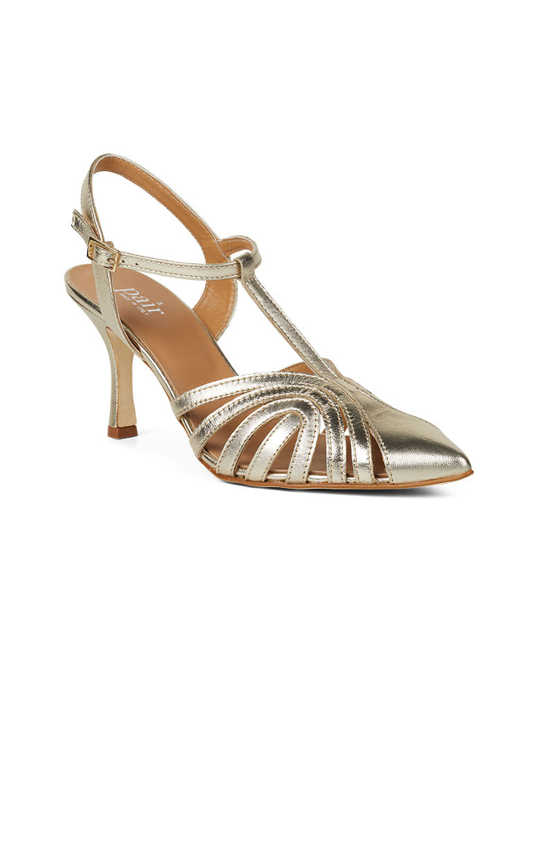 Dance Pointet Sandal, Soft Gold