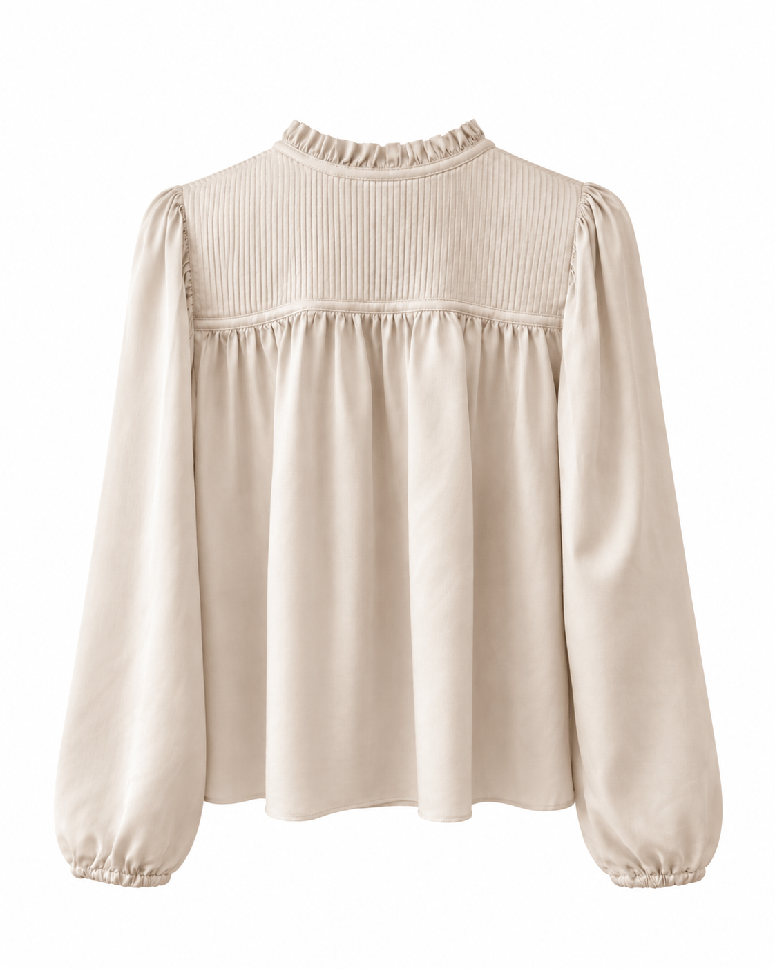 Dagny Silk Blouse, Champagne
