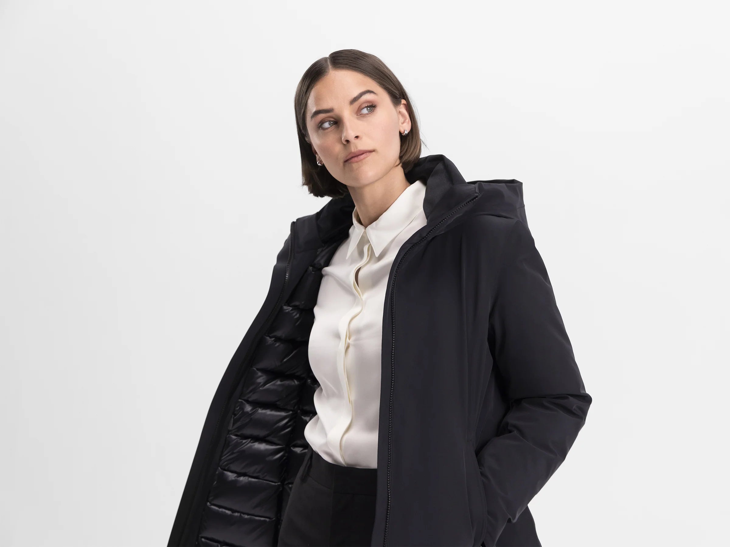 Vit värmebeläggning, svart