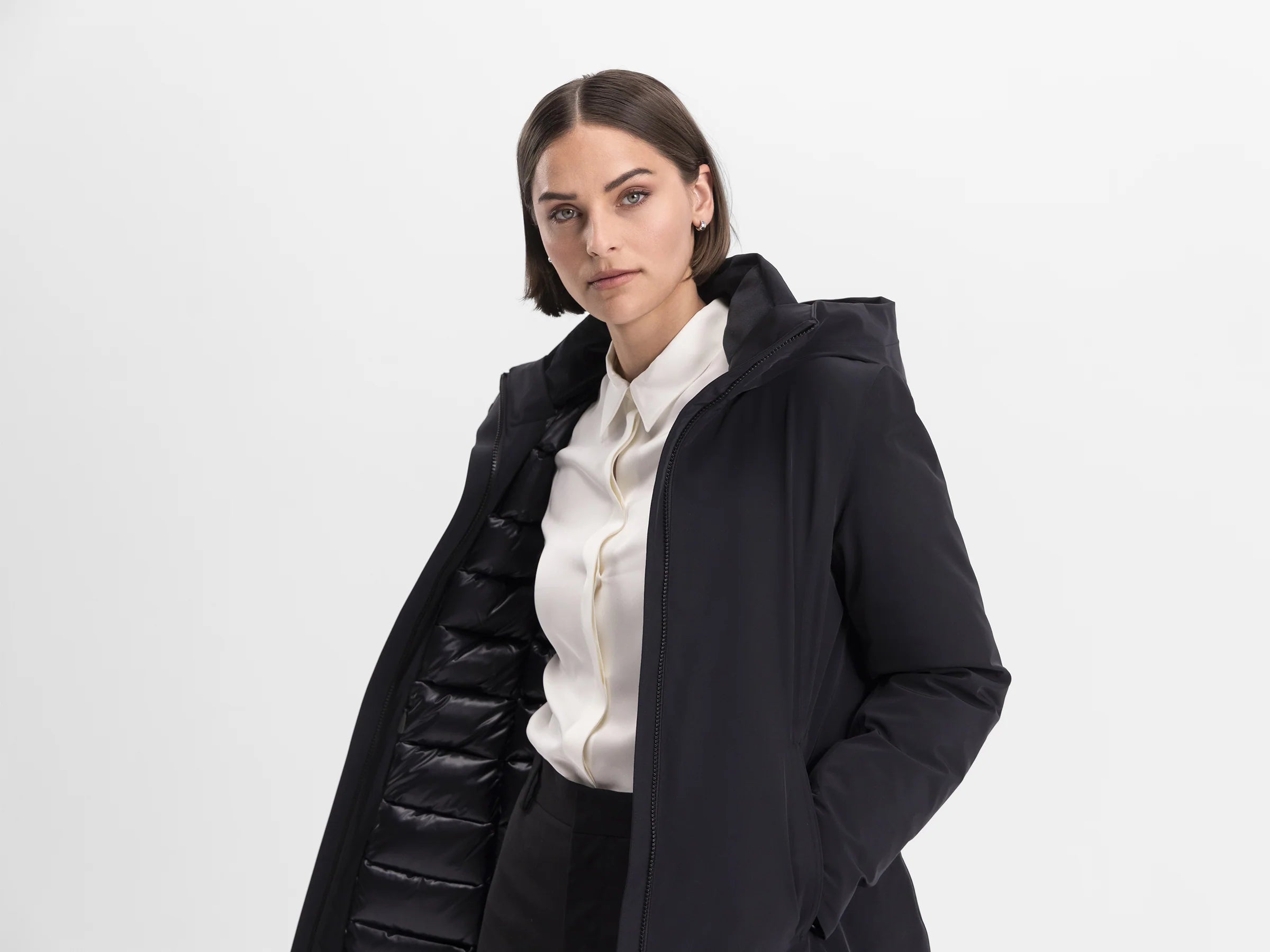 Vit värmebeläggning, svart