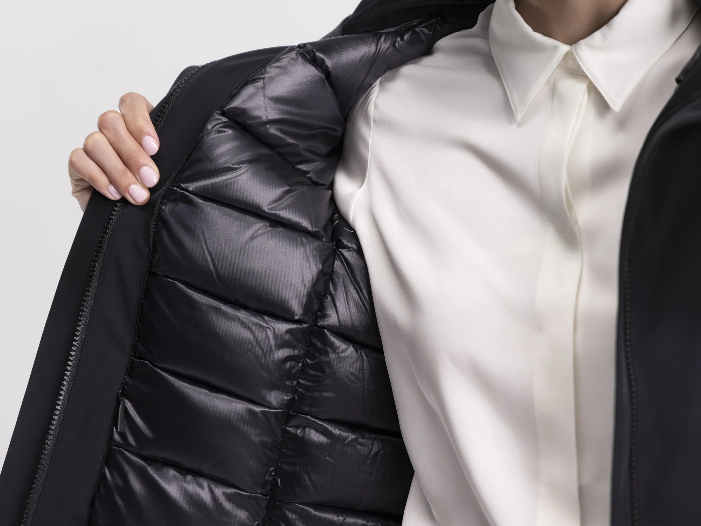 Vit värmebeläggning, svart