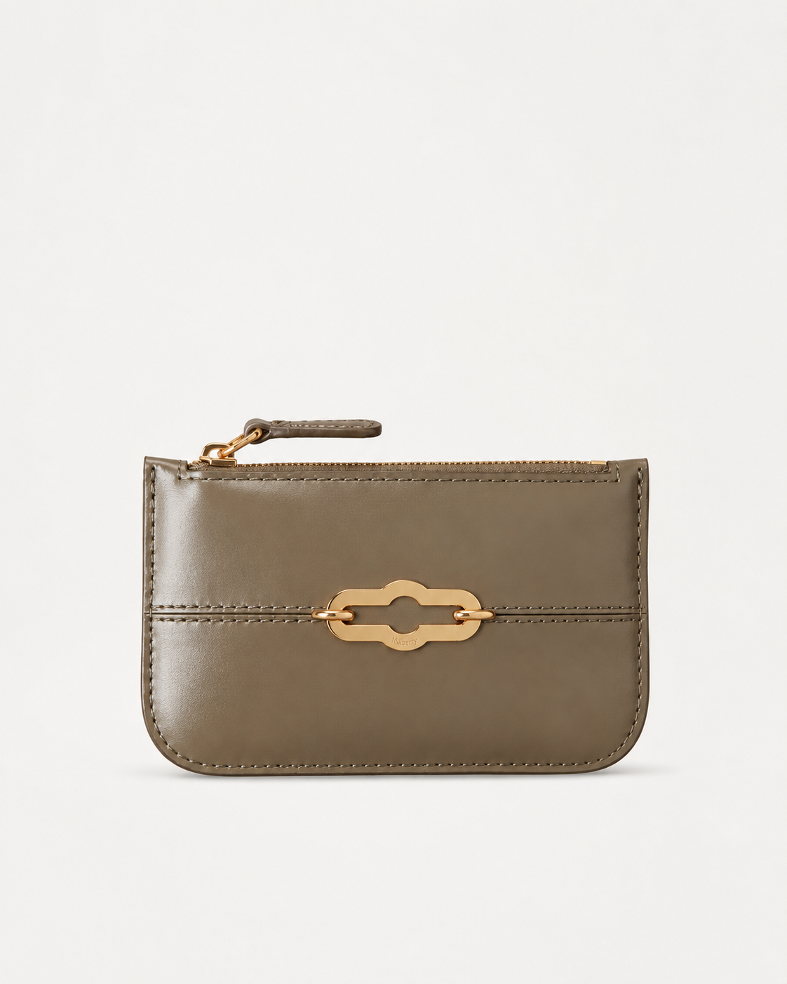 Pimlico Zipped Coin Pouch, Linen Green