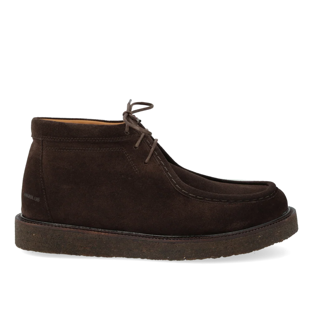 Schnürschuhe mit Zierborte, Dunkelbraun