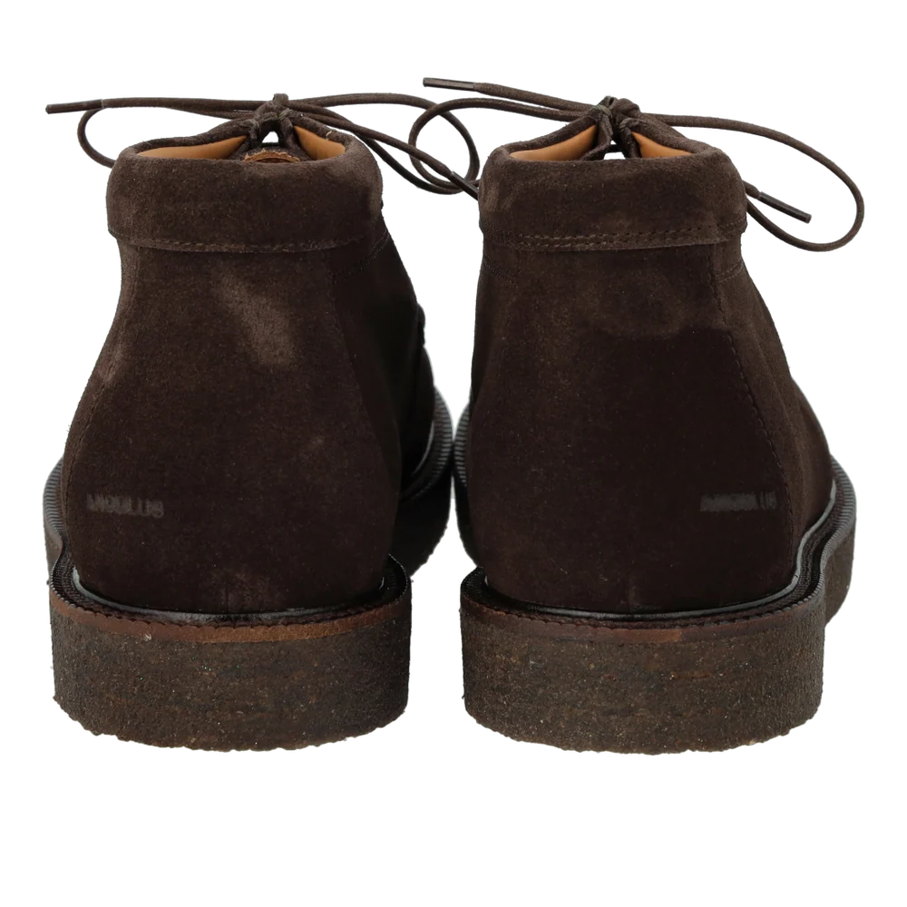 Schnürschuhe mit Zierborte, Dunkelbraun