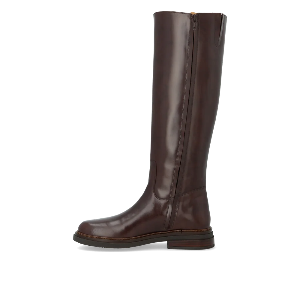Langskaftet støvle, Dark Brown