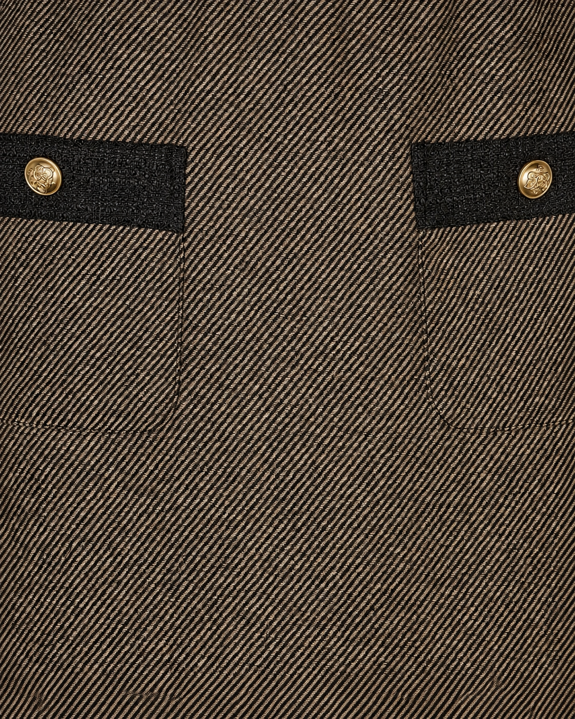 Marmonti nederdel, Black-Beige
