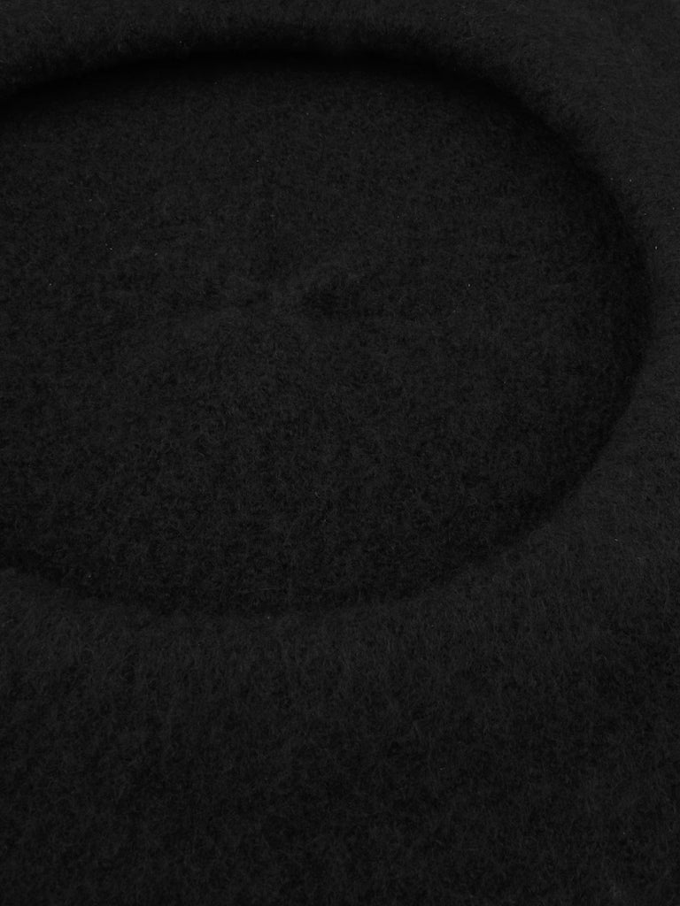 Sortera baskerhue i uld