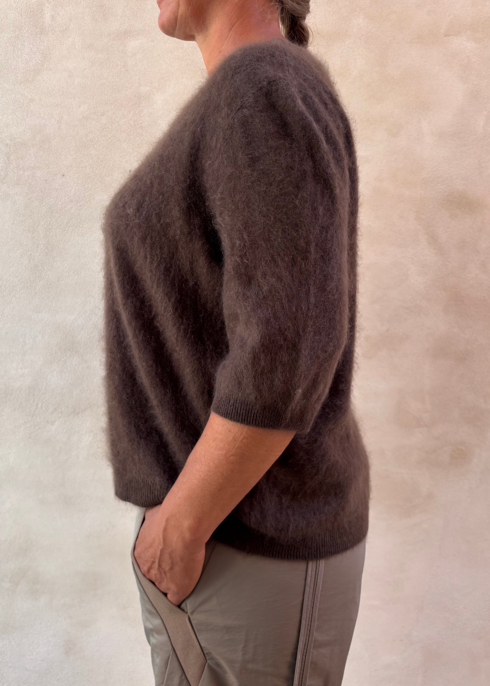 Elba Brushed Cashmere, Elm Bark