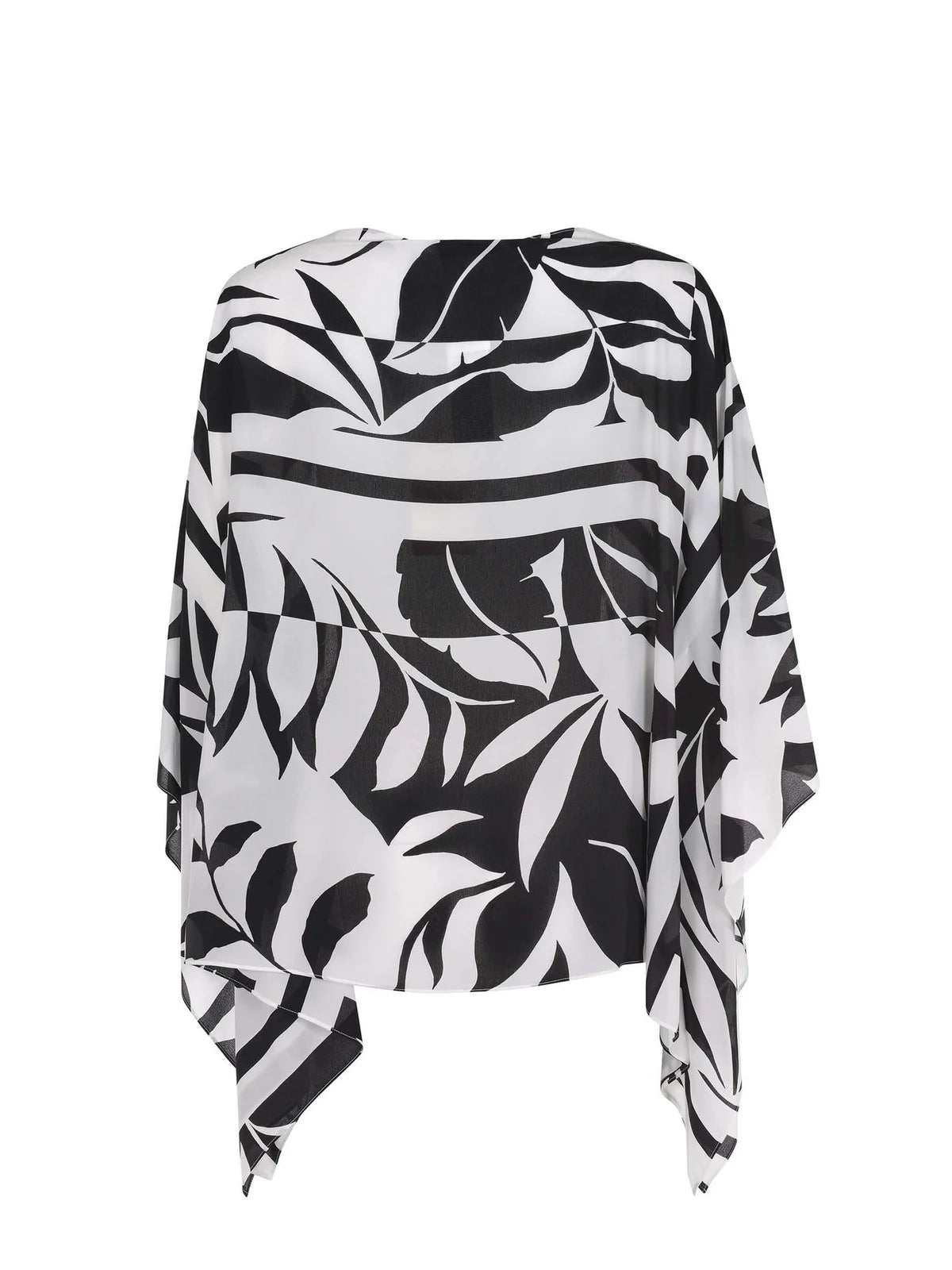 Tambuto Silk Blouse, Black White
