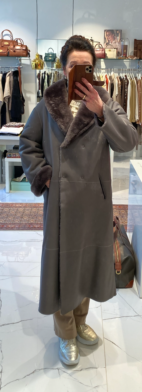 Sahar Coat, Ash grey