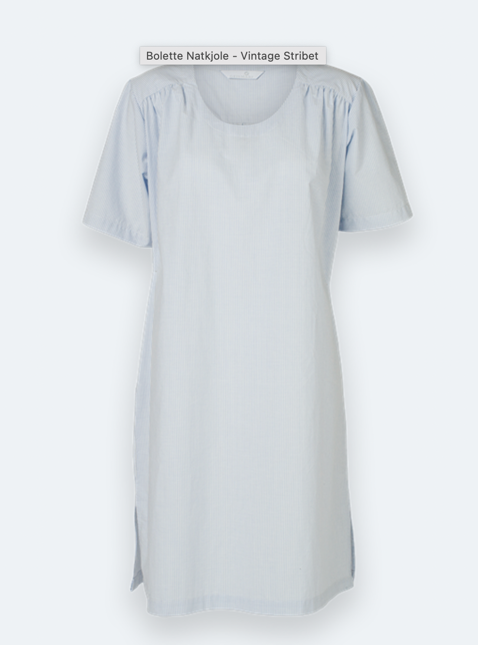 Bolette Nightdress, Blue Stripe.