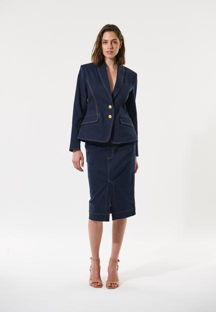 ZinsasDEA-Blazer with revers collar, Classic Blue