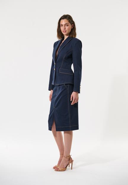 ZinsasDEA-Blazer with revers collar, Classic Blue