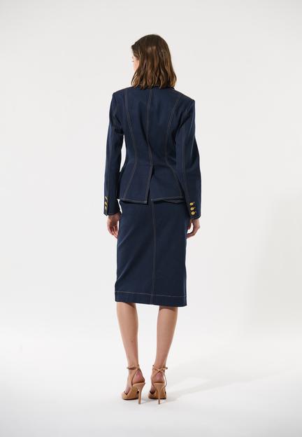 ZinsasDEA-Blazer with revers collar, Classic Blue