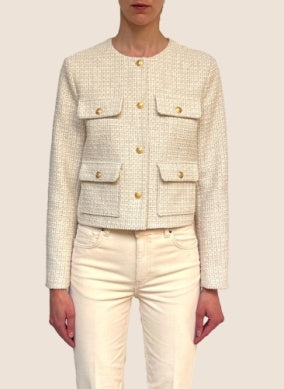 Deana Bouclé Jacket, Beige