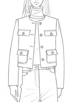 Deana Bouclé Jacke, Beige